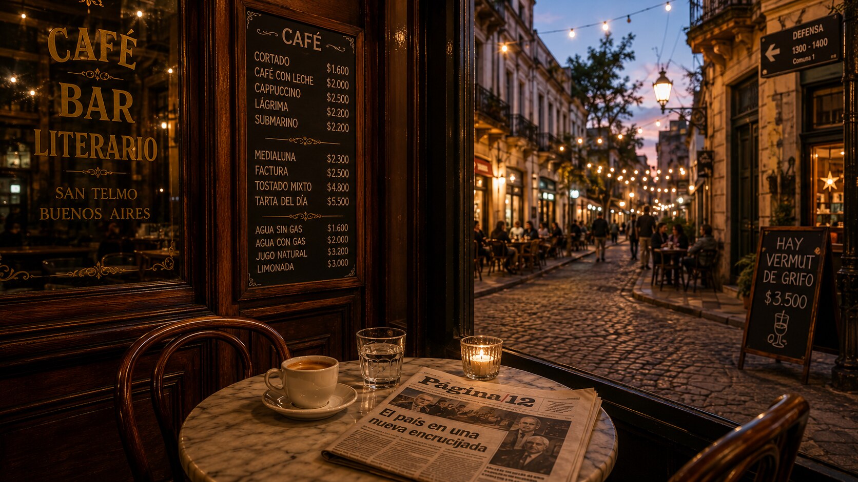 Café Bar Literario San Telmo Buenos Aires